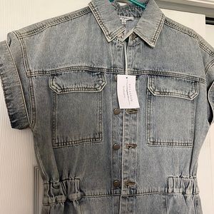 Denim jumpsuit outfit